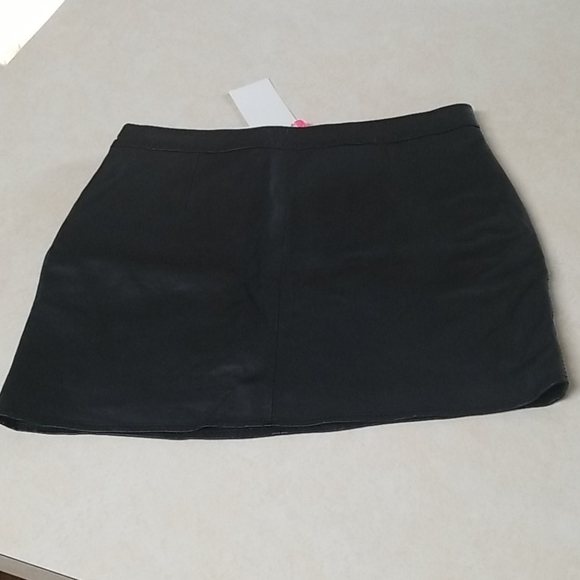 NWT Rezrekshn Ester Chen 100% Leather Mini Skirt FREE SHIP - Picture 7 of 9